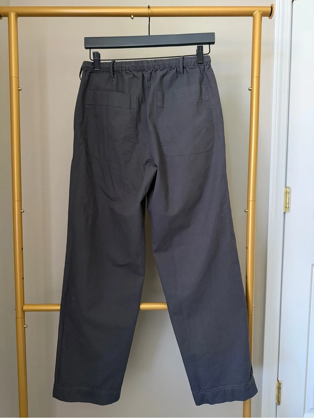 Zara Men's Dark Gray Oversized Linen Blend Pants Size Small